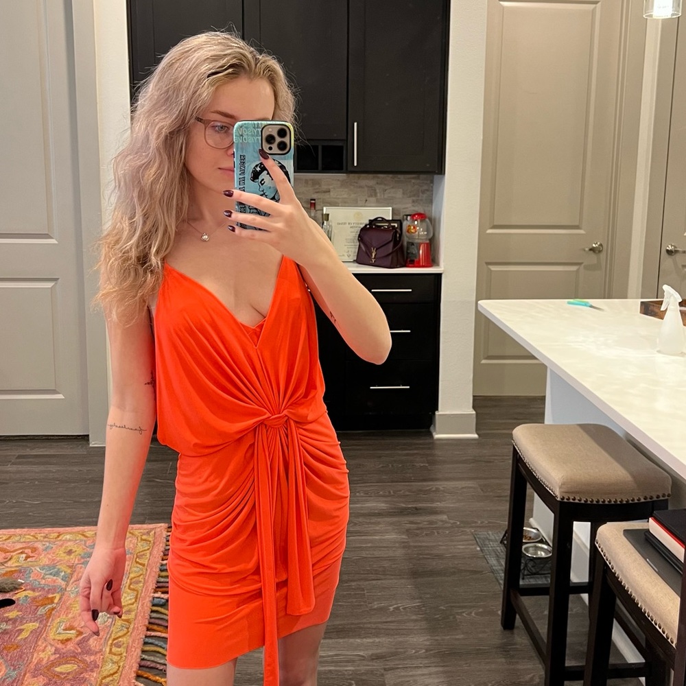 MISA LA Neon Mini Dress